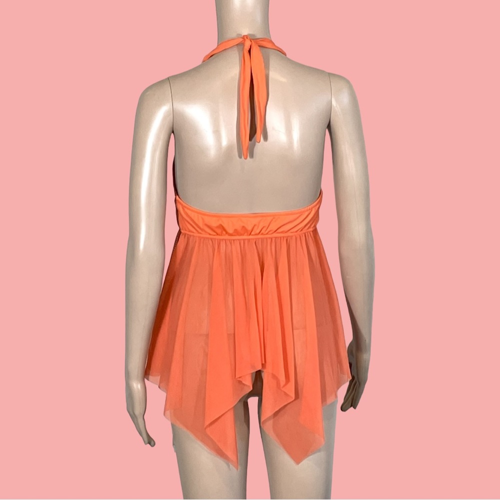 Venus Vintage HalterTop Swimwear Handkerchief Fairycore Coquette Beach Size 8 - Picture 3 of 7